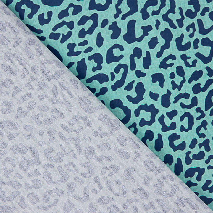 Percale imprimée Nairobi Bleu - Ribes y Casals