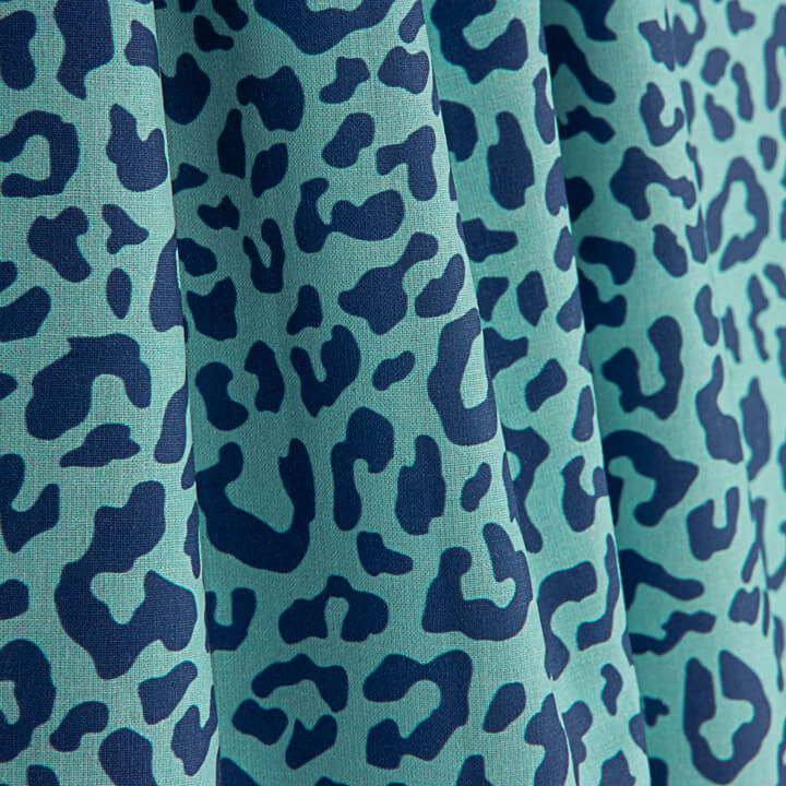 Percale imprimée Nairobi Bleu - Ribes y Casals