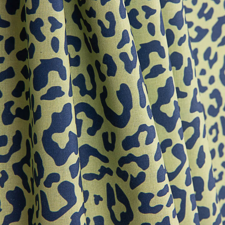 Percale imprimée Nairobi bleu marine - Ribes y Casals