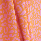 Percale imprimée Nairobi Corail - Ribes y Casals