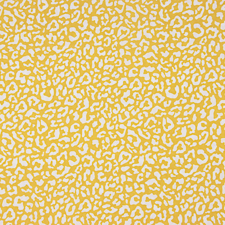 Percale imprimée Nairobi moutarde - Ribes y Casals