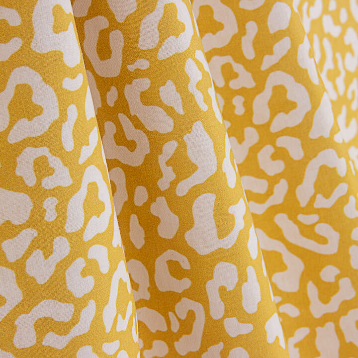 Percale imprimée Nairobi moutarde - Ribes y Casals
