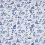 Percale imprimée Silke Bleu - Ribes y Casals