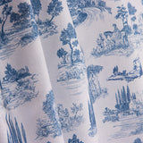 Percale imprimée Silke Bleu - Ribes y Casals