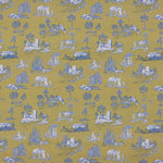 Percale imprimée Silke vert olive - Ribes y Casals