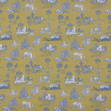 Percale imprimée Silke vert olive - Ribes y Casals