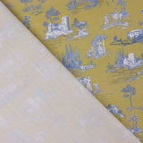 Percale imprimée Silke vert olive - Ribes y Casals