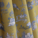 Percale imprimée Silke vert olive - Ribes y Casals