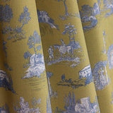 Percale imprimée Silke vert olive - Ribes y Casals