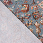 Percale imprimée Atelier Bleu - Ribes y Casals