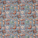Percale imprimée Atelier Bleu - Ribes y Casals