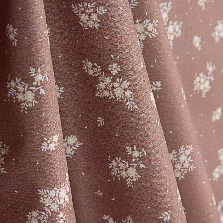Percale imprimée Amélie rose vieilli - Ribes y Casals