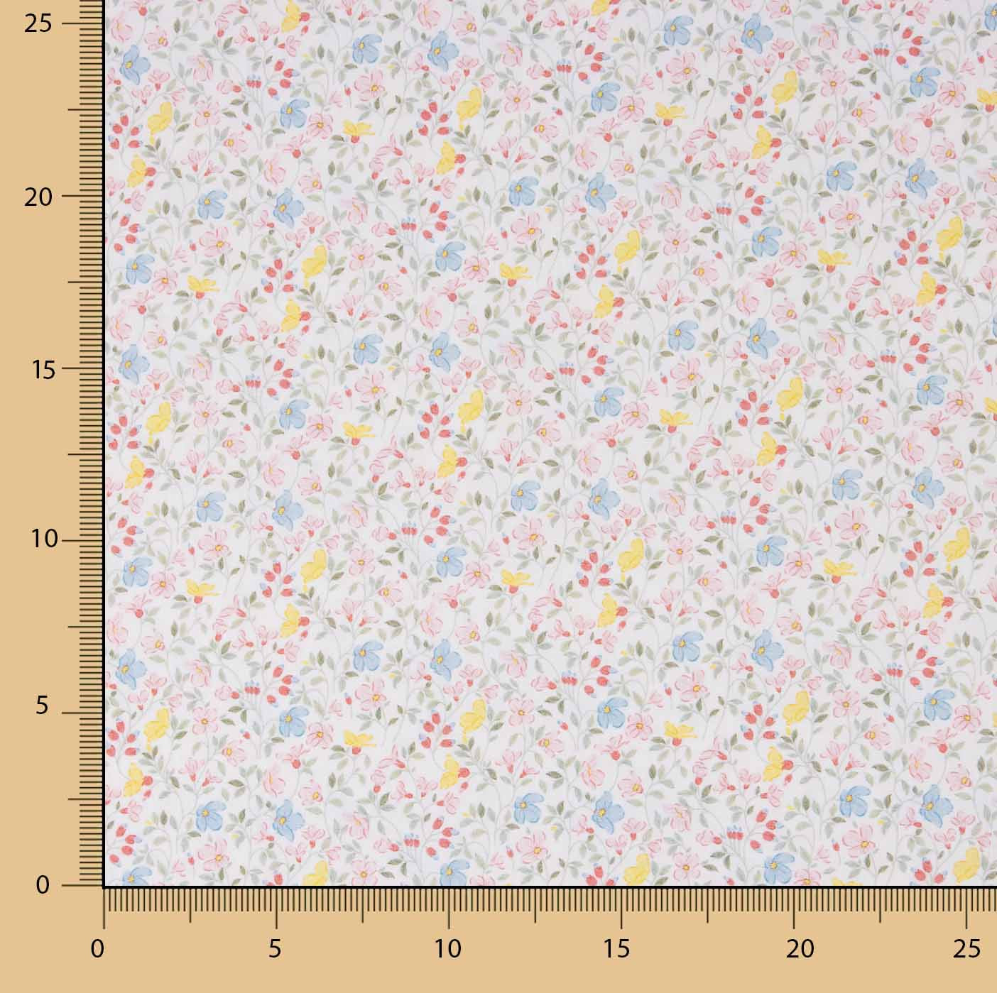 Percale imprimée Valentina multicolore - Ribes y Casals