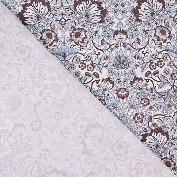 Percale imprimée Willow bleue - Ribes y Casals