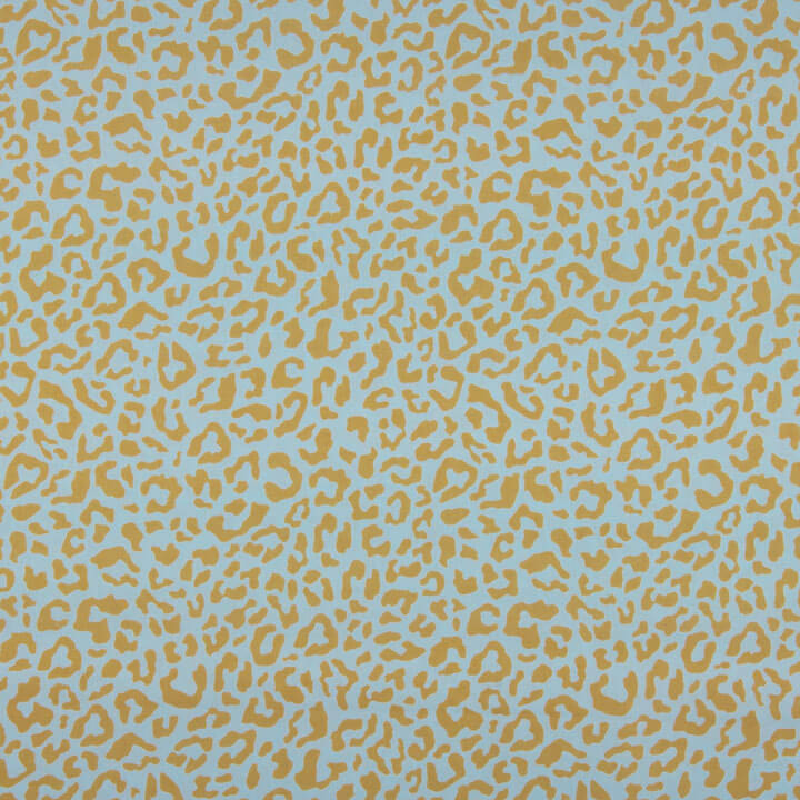 Tissu en percale imprimé « Nairobi Mustard Blue » - Ribes y Casals