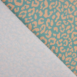 Percale imprimée Nairobi rose et vert d'eau - Ribes y Casals