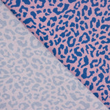 Tissu en percale imprimé rose et bleu Nairobi - Ribes y Casals