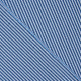 Percale à rayures bicolore bleue 1 mm - Ribes y Casals