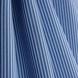 Percale à rayures bicolore bleue 1 mm - Ribes y Casals