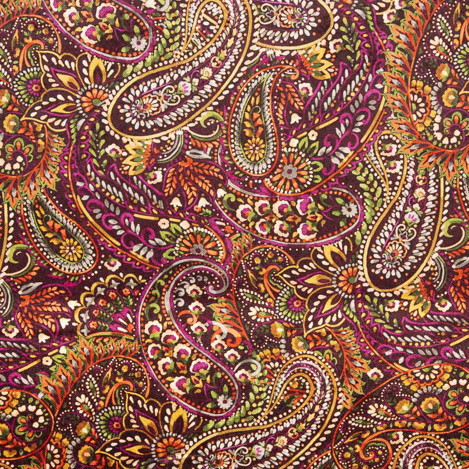 Point velours Paisley Fuchsia - Ribes y Casals