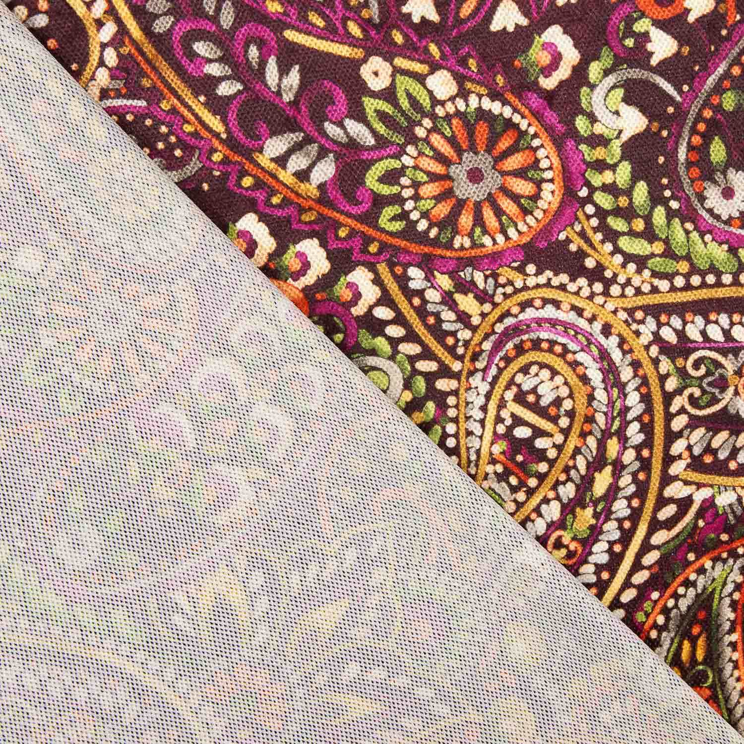 Point velours Paisley Fuchsia - Ribes y Casals