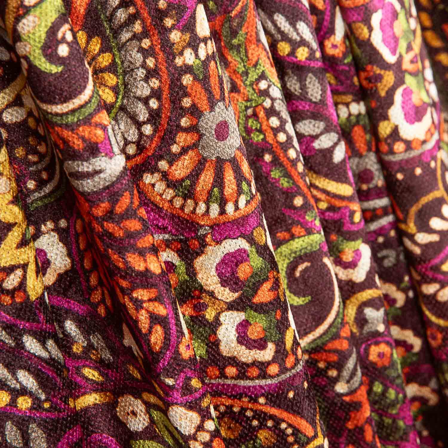 Point velours Paisley Fuchsia - Ribes y Casals