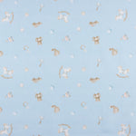 Piqué Coton Jouets Bébé Bleu Ciel - Ribes y Casals