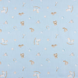 Piqué Coton Jouets Bébé Bleu Ciel - Ribes y Casals