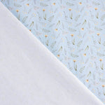 Piqué coton Ramitas Silvestres Bleu - Ribes y Casals