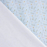 Piqué coton Ramitas Silvestres Bleu - Ribes y Casals