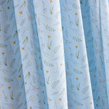 Piqué coton Ramitas Silvestres Bleu - Ribes y Casals