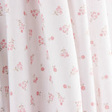 Piqué coton mini fleurs roses - Ribes y Casals