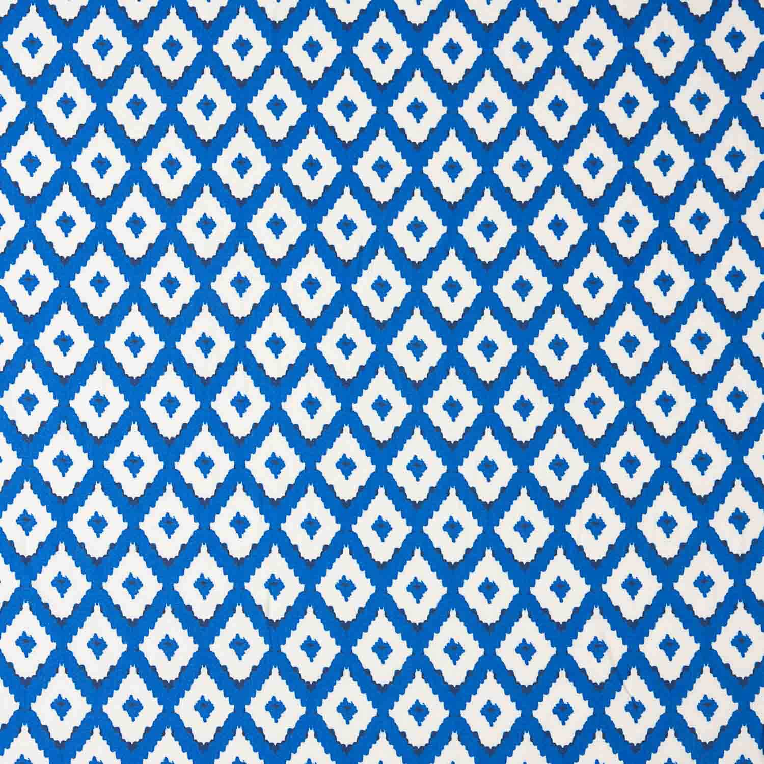 Viscose imprimée Ikat bleue - Ribes y Casals