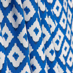 Viscose imprimée Ikat bleue - Ribes y Casals