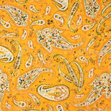 Viscose imprimée Paisley orange doux - Ribes y Casals