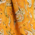 Viscose imprimée Paisley orange doux - Ribes y Casals