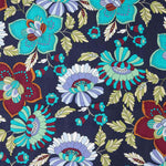 Viscose imprimée Jardin bohème bleu - Ribes y Casals