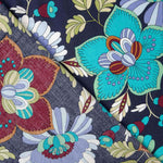 Viscose imprimée Jardin bohème bleu - Ribes y Casals