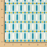 Viscose imprimée géométrique vert d'eau - Ribes y Casals