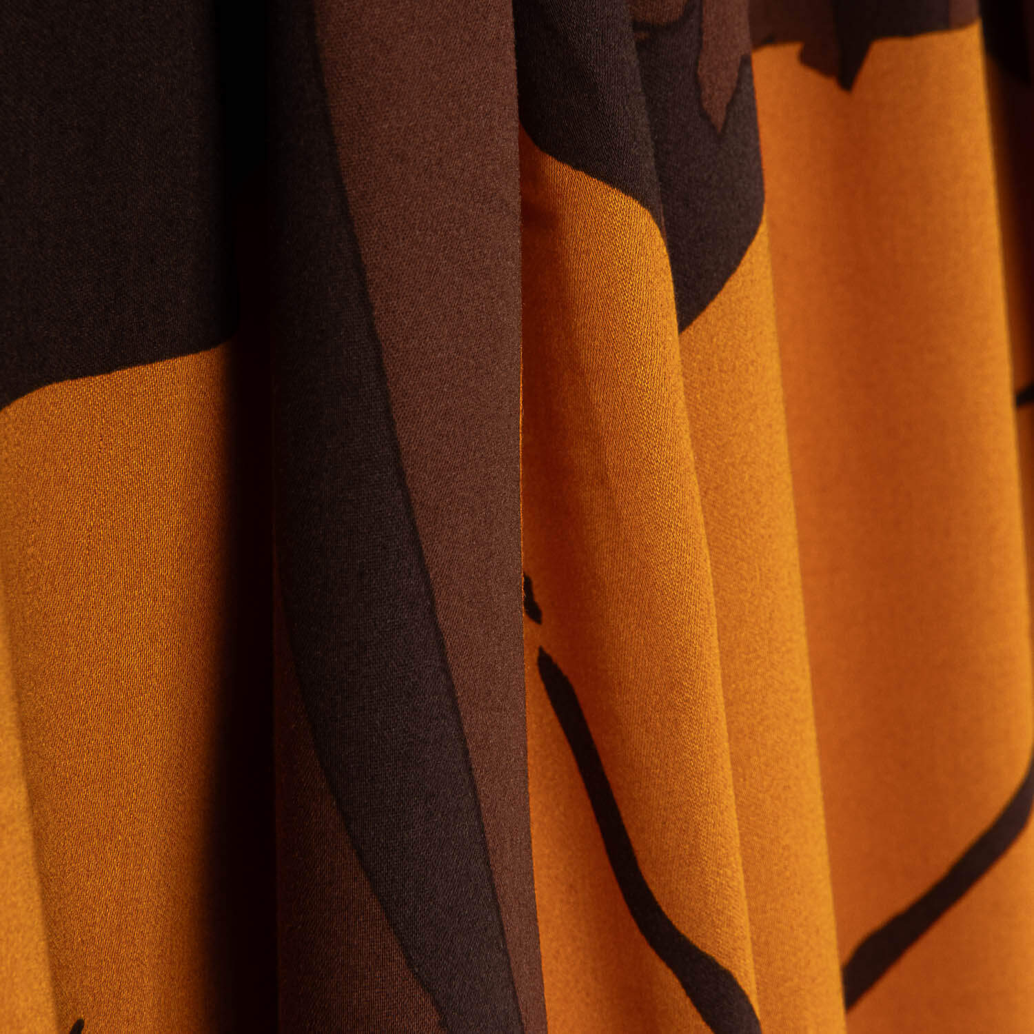 Viscose imprimée Amazonia Orange - Ribes y Casals