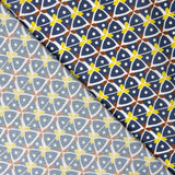 Viscose imprimée Kaleido bleu marine - Ribes y Casals