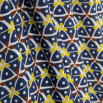 Viscose imprimée Kaleido bleu marine - Ribes y Casals