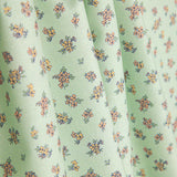 Percale imprimée de petites fleurs vintage vert d'eau - Ribes y Casals