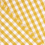 Chiffon popeline Coton Carreaux Maxi Ocre 140 x 145 cm - Ribes y Casals
