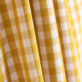 Chiffon popeline Coton Carreaux Maxi Ocre 140 x 145 cm - Ribes y Casals