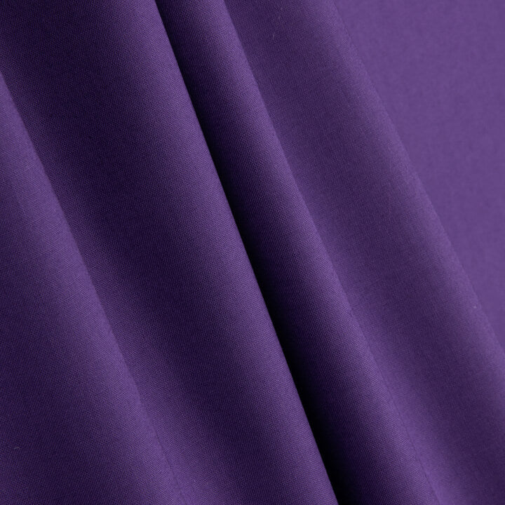 Popeline de tissu de coton unie basique violette - Ribes y Casals