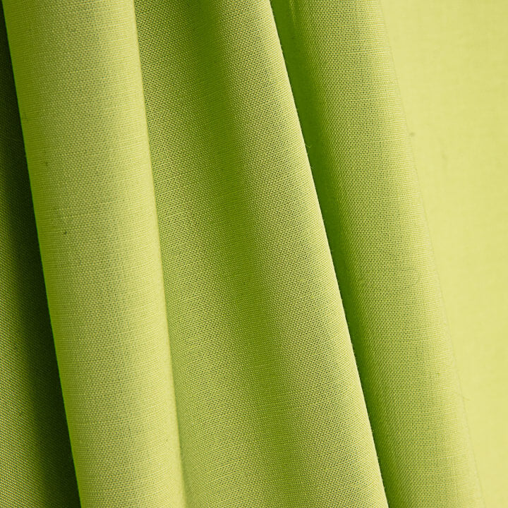 Popeline de coton unie Basic vert clair - Ribes y Casals