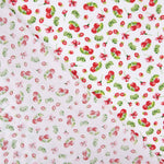 Popeline de coton biologique imprimée cerises - Ribes y Casals