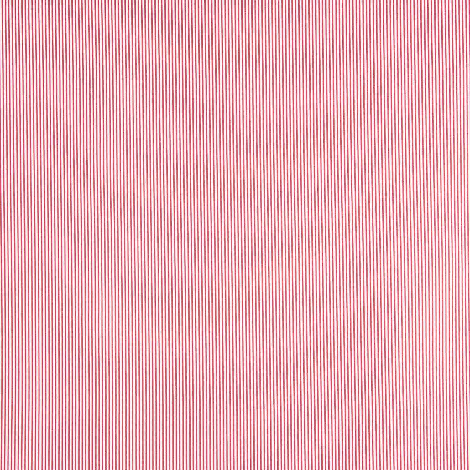 Popeline de coton biologique à rayures rouges et blanches - Ribes y Casals