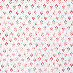 Popeline de coton biologique imprimée bouquets rouges - Ribes y Casals